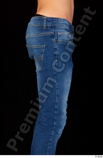 Matthew blue jeans casual dressed thigh 0007.jpg
